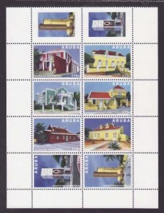 Aruba-Sc#470- id5-unused NH set-Historic Buildings-2015-