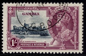 GAMBIA GV SG146, 1s slate & purple, FINE USED. Cat £15.