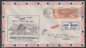 United States FFC - Scranton, PA Oct 1934 First Flight #7