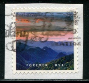 5298d US (50c) O Beautiful SA, used on paper