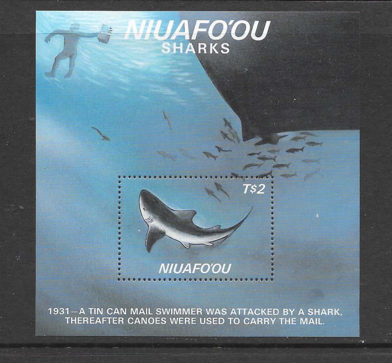 NIUAFO'OU #89 SHARK S/S MNH