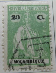 Mozambique Portuguese Colony 1914 20c Perf 12x111⁄2 Used P. Liso A4P43F35-