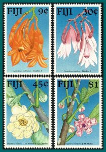 Fiji 1988 Native Flowers, MNH #595-598,SG782-SG785