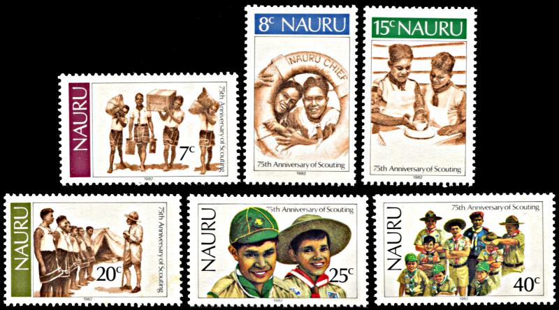 Nauru 244-249, MNH, Scouting Year