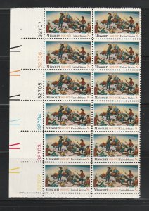 United States 1426 Plate Block Of 12 Set MNH Missouri Statehood