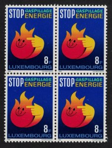 Luxembourg Energy Conservation Block of 4 1981 MNH SG#1075 MI#1040