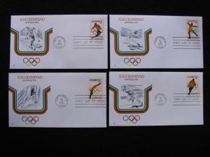 US – 1976 – Set of 4X Olympic Covers