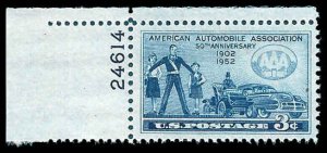 PCBstamps   US #1007 3c American Auto Association, MNH, (12)