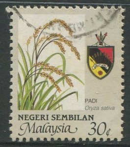 STAMP STATION PERTH Negri Sembilan #105 Agriculture Type & State Crest Used 1986