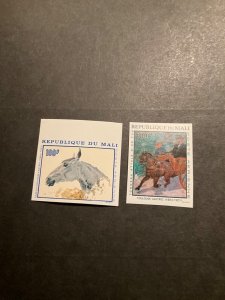 Stamps Mali Scott #C51-2 never hinged imperforate