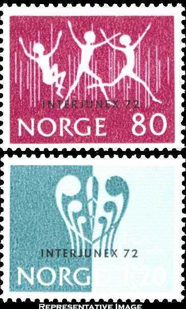 Norway Scott 594-595 Mint never hinged.