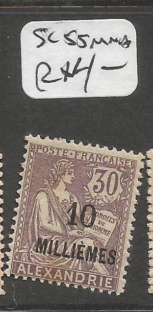 French Alexandria SC 55 MNH some toning on back (9cpp)