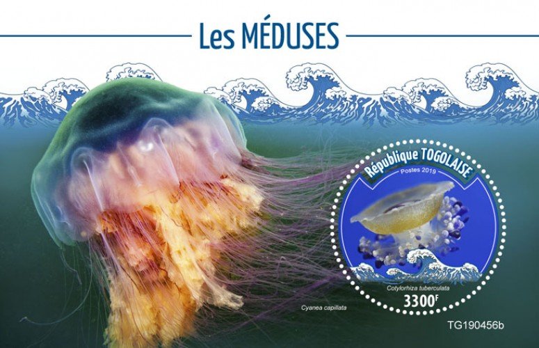 TOGO - 2019 - Jellyfish - Perf Souv Sheet  - M N H