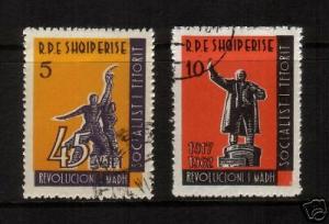 ALBANIA 1963  REVOLUTION   SET 2 FU   