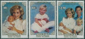 Aitutaki 1984 SG514-516 Prince Henry 2nd issue set MNH