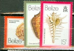 HQ: Belize 471-484 mint, 485-7 used; also 423 mint CV $97.50 ; scan shows a few