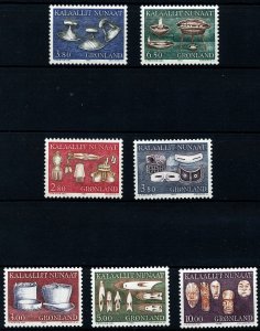 Greenland 1986 - 1988 Ethnographical Designs I - III. MNH