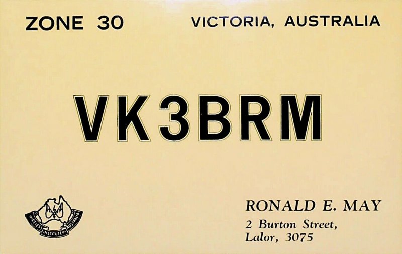 1980 LALOR VICTORIA Australia Amateur Radio QSL Card 16579-