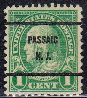 Precancel - Passaic, NJ PSS 632-61 - Bureau Issue