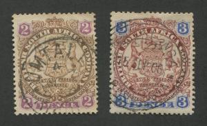 RHODESIA #28, 29 USED