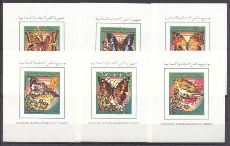 Comoroes stamp 1989 MNH Scout Birds Butterflies WS88440