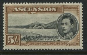 Ascension KGVI 1944 5/ mint o.g. perf 13 1/2  