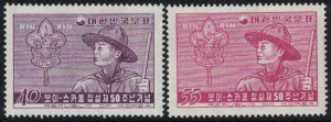 KOREA SC#245-246 Boy Scouts (1957) MNH