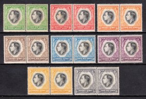 South West Africa - Scott #125-132 - MNH - Gum toning - SCV $5.50