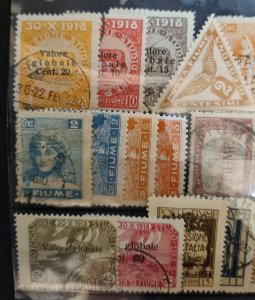 Fiume 1918-1919 Postage Due 2 Filler Overprint Inverted #119 Lot Stamps. #497