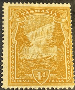 TASMANIA # 106-MINT/HINGED**TONED GUM**--SINGLE--1905-08