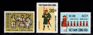 South Vietnam Scott 433-435 MH* Frontier Guard  set