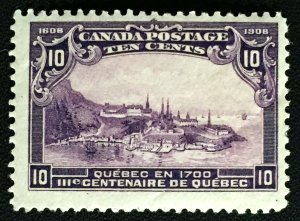 CANADA 1908 QUEBEC Tercentenary 10c MH SG#193 C3701