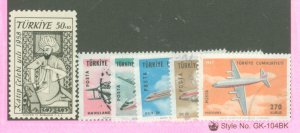 Turkey #B69/C39-43  Single (Complete Set)