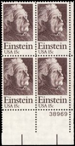 US #1774 EINSTEIN MNH LR PLATE BLOCK #38969