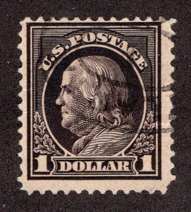 US #423 ONE DOLLAR FRANKLIN MINOR FAULT ~jm-0373