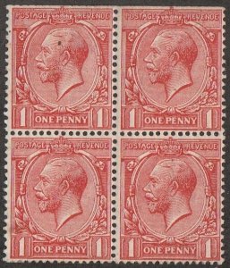 *KAPPYSSTAMPS 261 Great Britain Sc #160 inclusion top left block