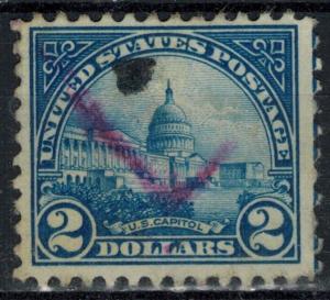 USA - Scott 572 VF-XF w/ Registry Cancel