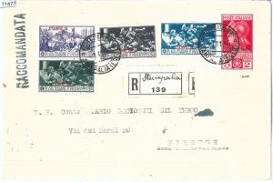 71477 - EGEO Stampalia - Postal History - FERRUCCI Series on RECOMMENDED ENVELOPE -