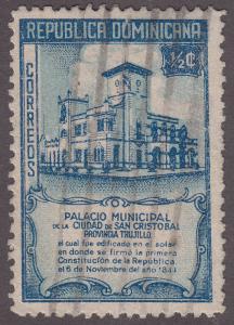 Dominican Republic 412 Municipal Building, San Cristó 1945