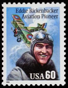 1995 60c Eddie Rickenbacker, Aviation Pioneer Scott 2998 Mint F/VF NH