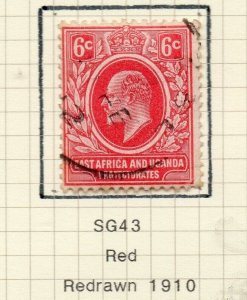 East Africa Uganda 1907-10 Early Issue Fine Used 6c. NW-157424