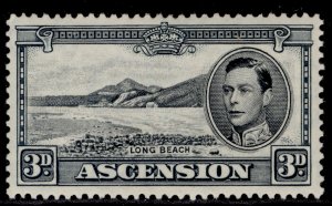 ASCENSION GVI SG42a, 3d black & grey, M MINT. Cat £20. PERF 13½