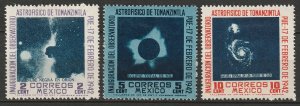 Mexico 1942 Sc 774-6 set MH* minor disturbed gum