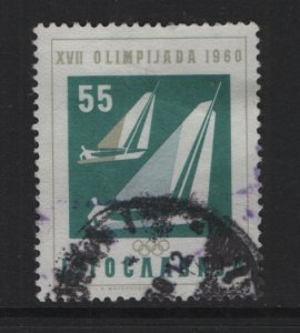 Yugoslavia  #569   used  1960   Olympic games  55d