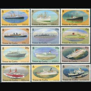 TRISTAN DA CUNHA 1994 - Scott# 535-46 Ships Set of 12 NH