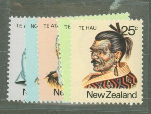 New Zealand #719-723  Single (Complete Set)