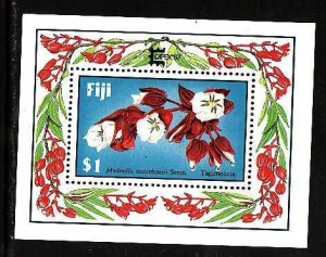 Fiji-Sc#571- id9-unused NH sheet-Flowers-Capex '87-1987-