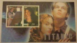 USA SHEET TITANIC SHIPS CINEMA DICAPRIO KATE WINSLET ACTORS