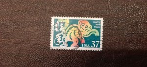 US Scott # 3832; used 37c Chinese New Year from 2004; VF centering