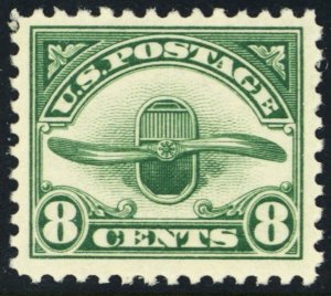 C4, Mint VF NH 8¢ Early Airmail Stamp -- Stuart Katz